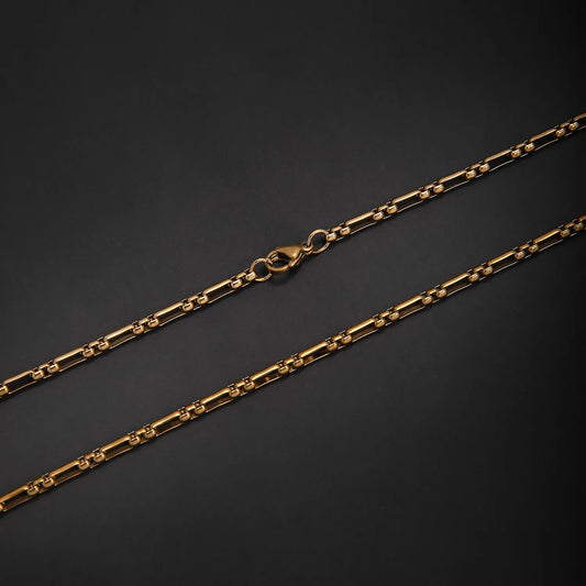 Stalen Fantasie Jasseron Ketting Goudkleurig RVS – 2.5mm / 3mm / 3.5mm