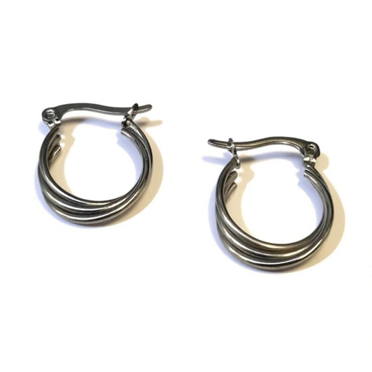 Steel Earrings Must Have - 3 Rings