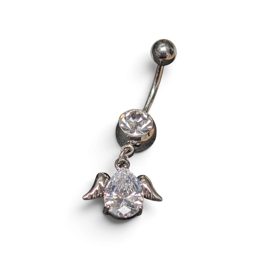 Surgical Steel Belly Button Piercing Wing Design