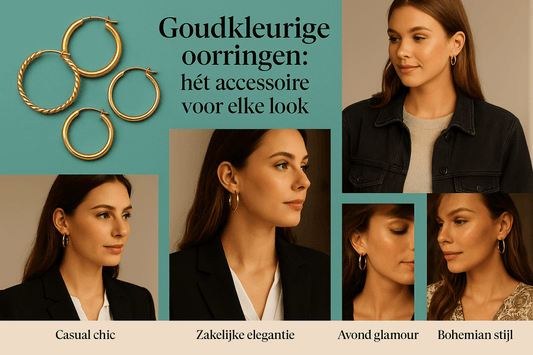 Goudkleurige oorringen RVS – maten, stijlen en stylingtips – Aramat Jewels