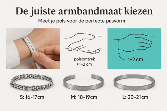 Armbandmaat meten maattabel – Aramat Jewels