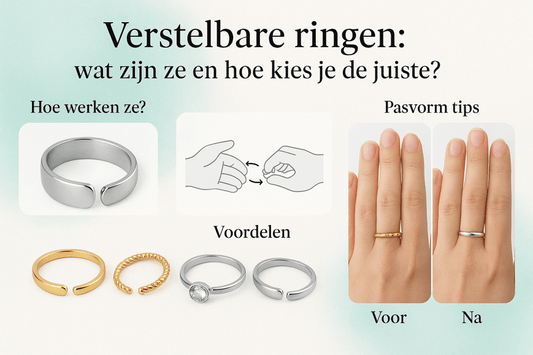 Verstelbare ringen RVS en zilver – one-size, voordelen en stylingtips – Aramat Jewels
