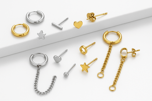 Populaire tieneroorbellen studs huggies en creolen – Aramat Jewels