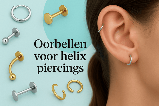 Welke oorbellen passen bij een helix piercing – maten, materialen en stijlen – Aramat Jewels