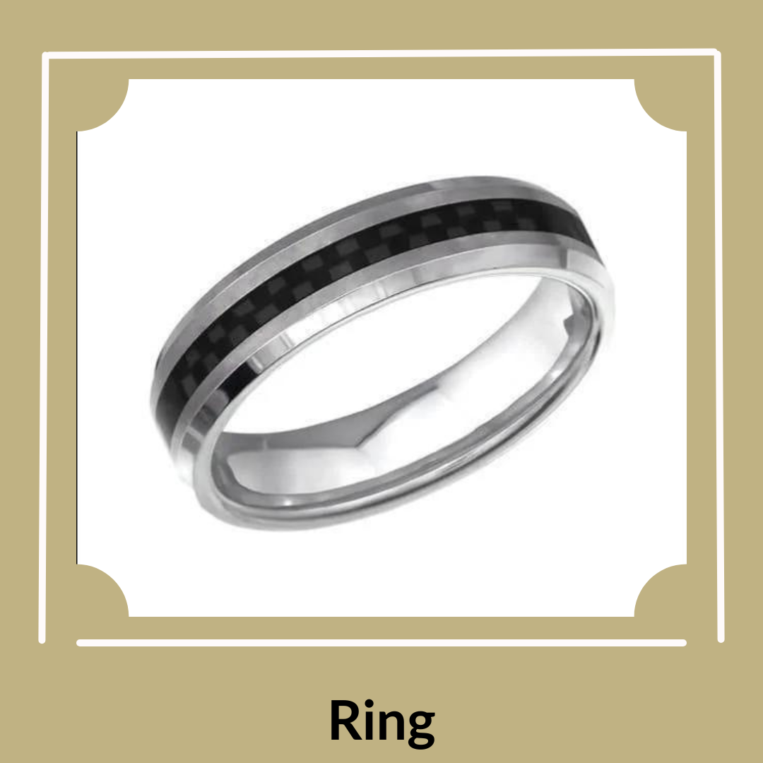 Ring Met Carbon Fiber