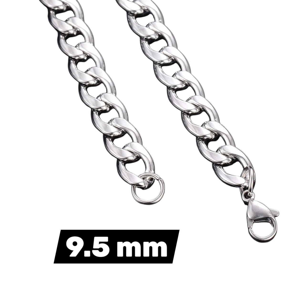 RVS gourmet ketting zilverkleurig – 2-13 mm