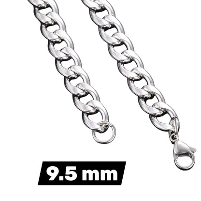 RVS gourmet ketting zilverkleurig – 2-13 mm