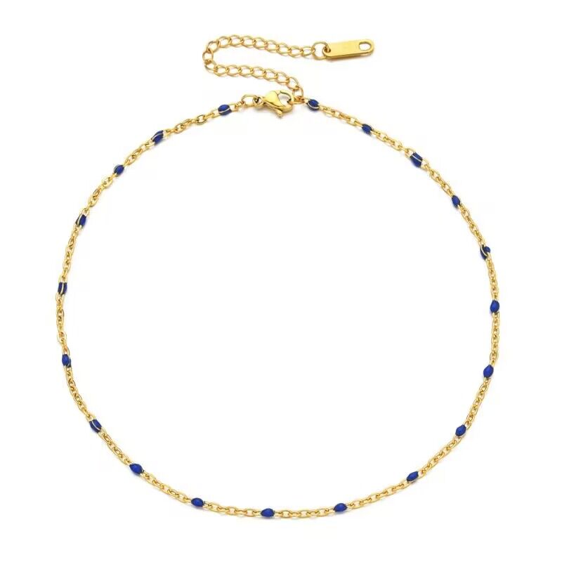 Gouden Armband Met Blauwe Kralen Van Aramat Jewels®.