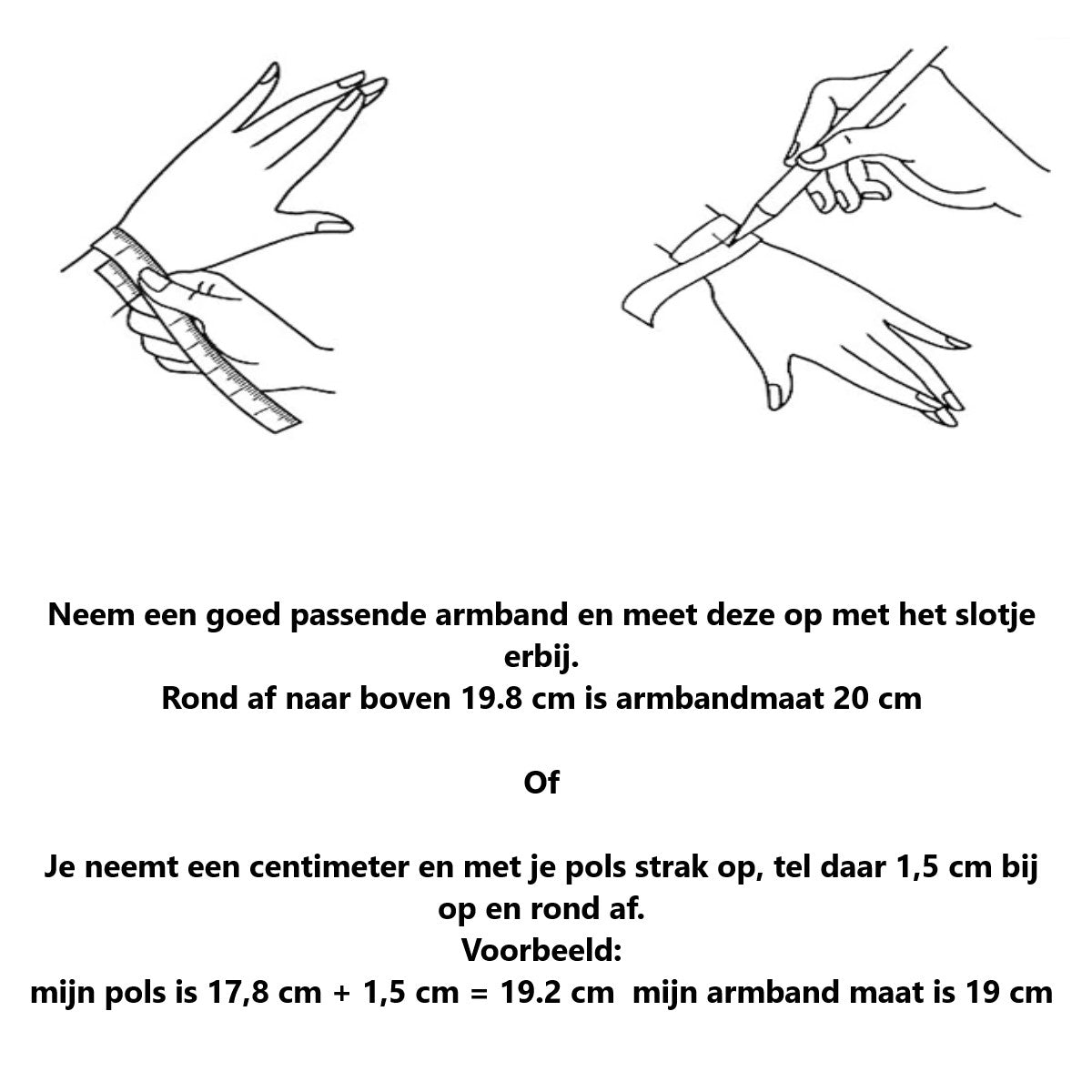 Brede Stalen Armband Met Gourmetschakel 12mm - Afbeelding Van Een Poster Met Twee Handen Die Een Mes Vast
