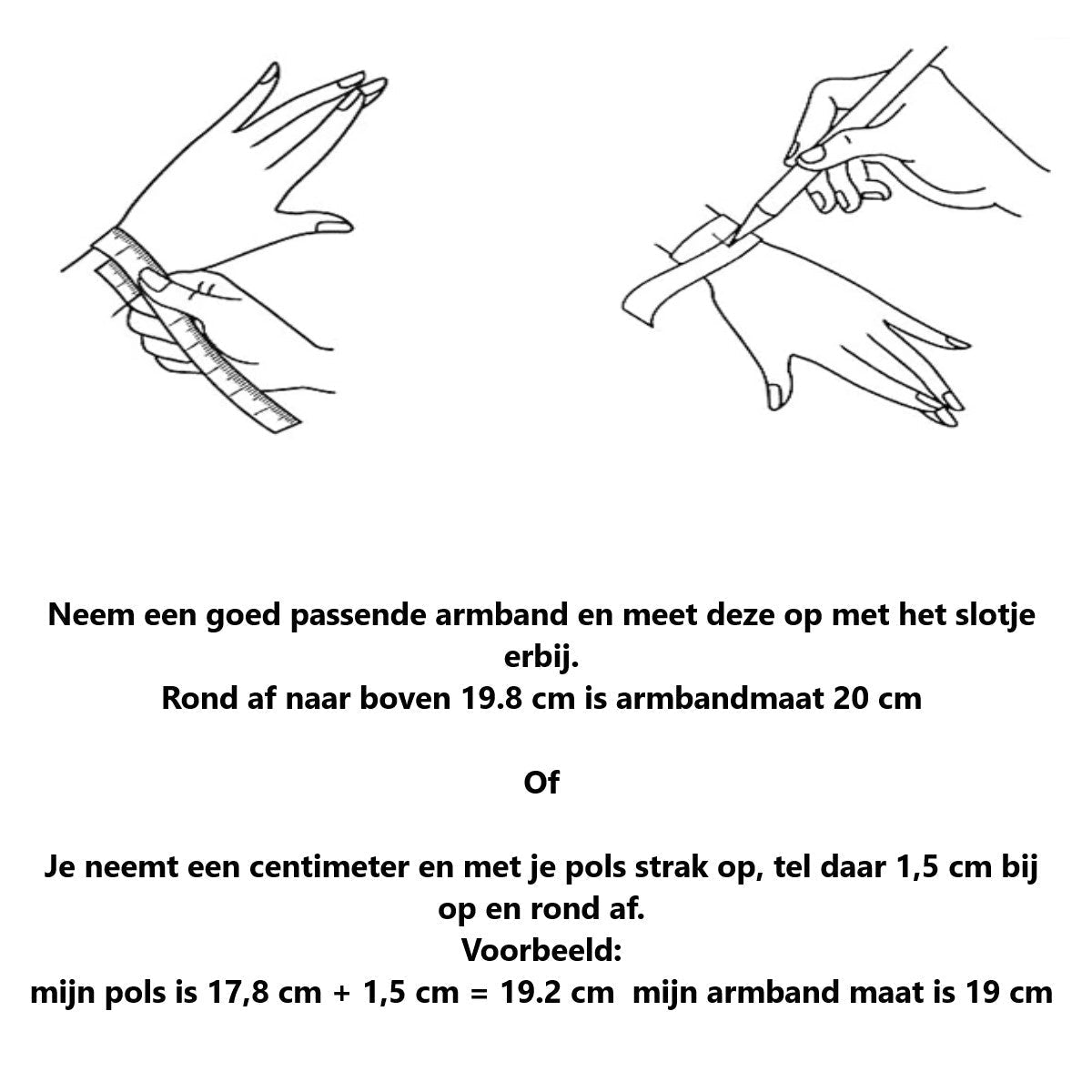 Dubbele Gourmet Armband Met Zilverkleurige Hand En Schaar.