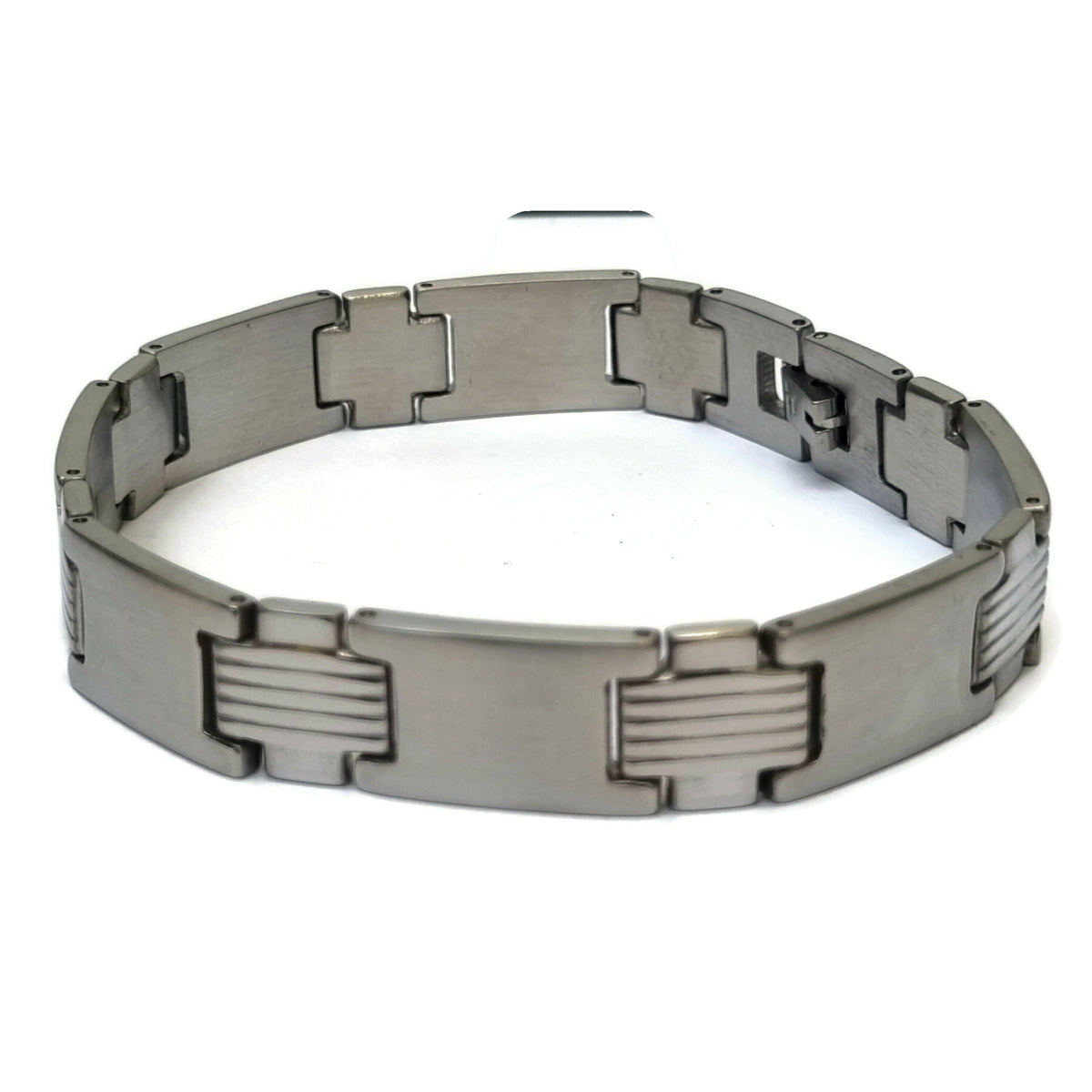 Stalen Schakel Armband Met Sluiting, Schakel Armband Dames En Heren.