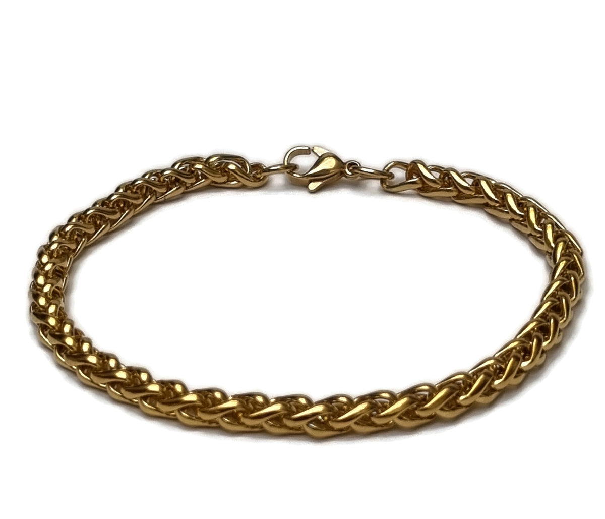 Een Gouden Armband Met Ketting