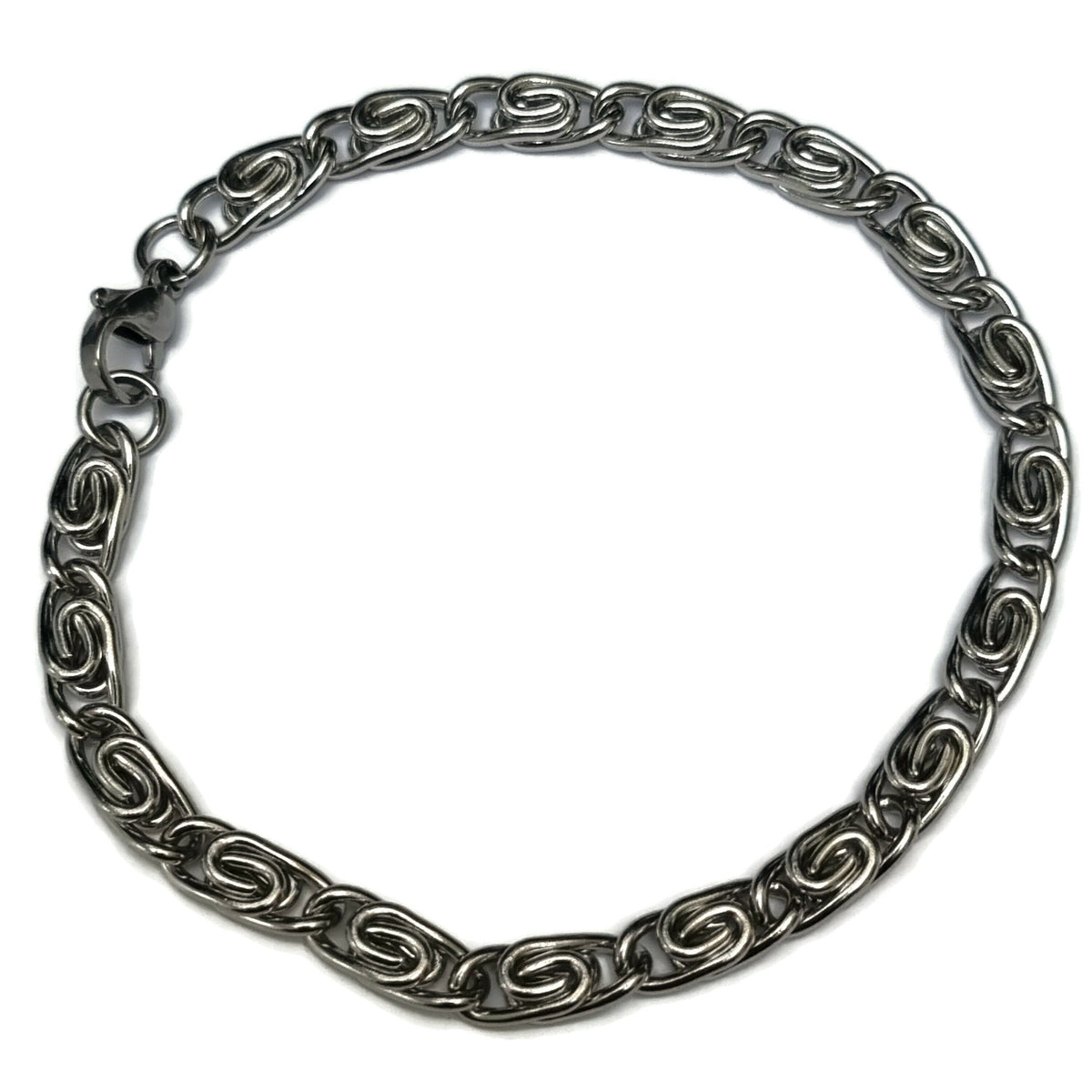 Griekse Schakel Armband Met 5mm Ketting En Sluiting