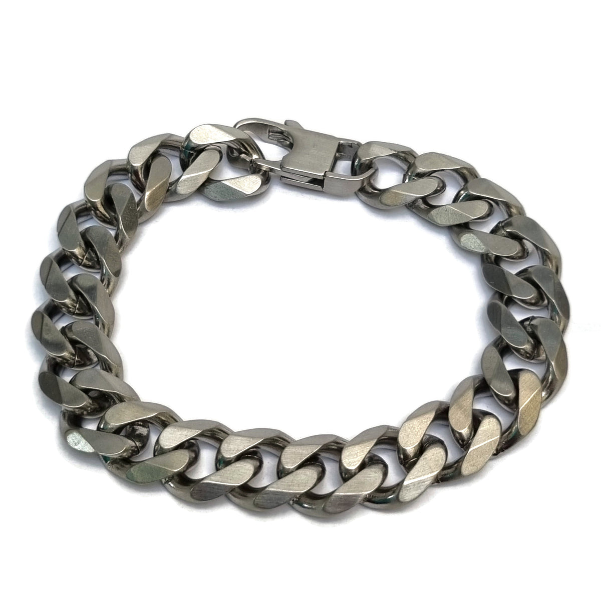 Armband Met Grote Metalen Schakel Van 13 Mm, Rvs.