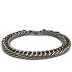 Zilveren Armband Met Gedraaid Design Voor Stalen Brede Armband 9mm 21cm.