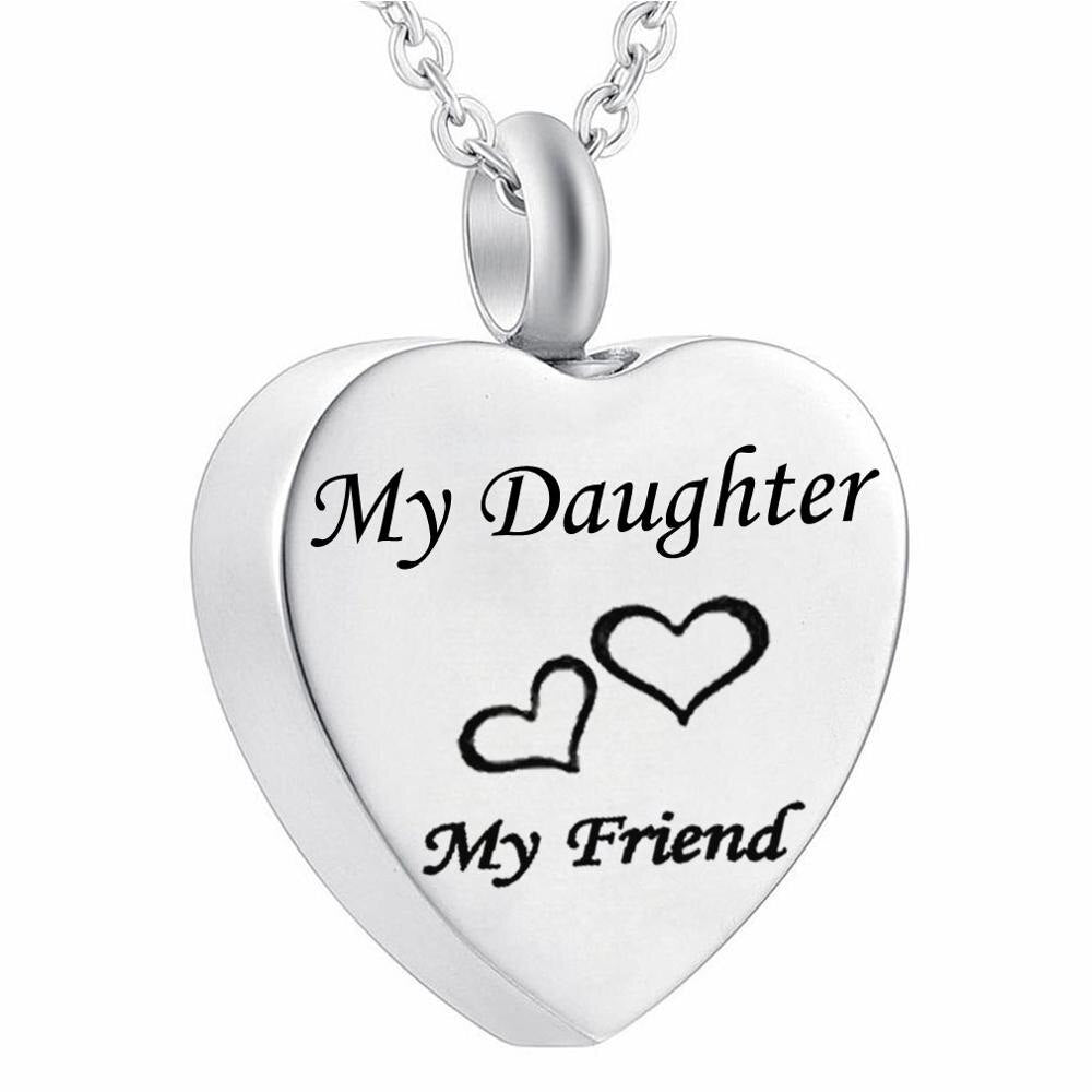 Stijlvolle Staal Ashanger Dochter My Daughter-my Friend-3x2cm | Herdenkingsurnen