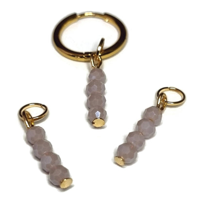 Prachtige Oorring Bedels Met Roze Kristallen - Aramat Jewels®