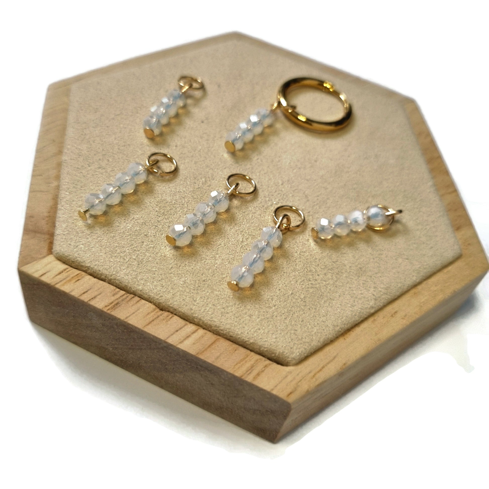 Prachtige Oorring Bedels - Aramat Jewels® Met Drie Ringen En Een Ring.
