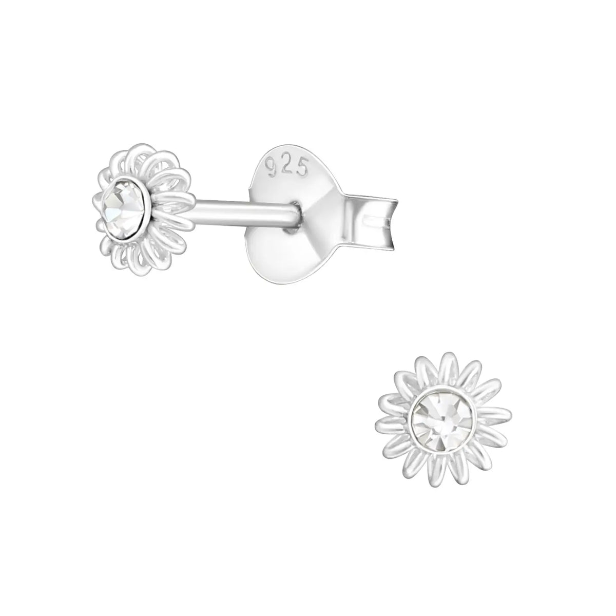 Zilveren Kinder Oorbellen Daisy Stud Earrings