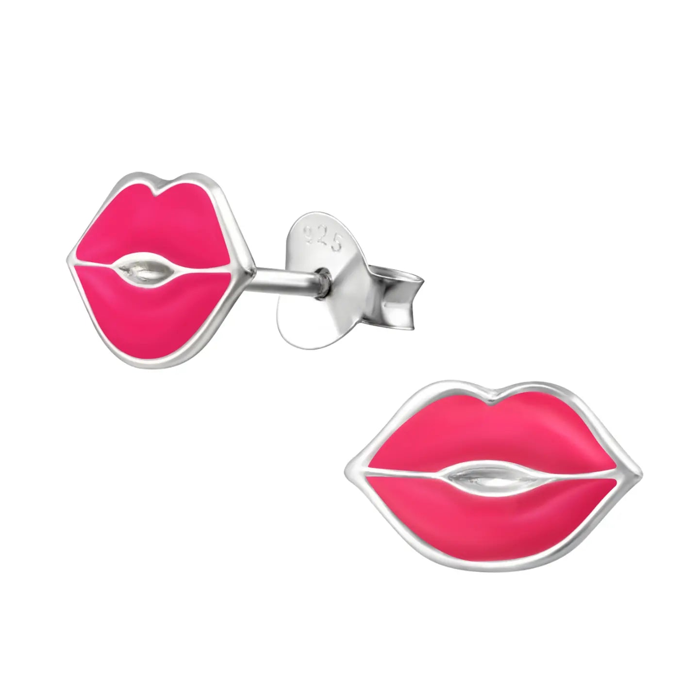 Zilveren Lippen Oorbellen - Modeaccessoires Online - Mondvormige Oorbellen