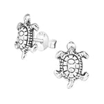 Sterling schildpad oorbellen