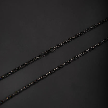Stalen Fantasie Jasseron Ketting Zwart RVS – 2.5mm / 3mm / 3.5mm