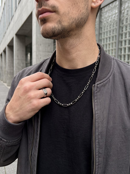 Stalen Fantasie Jasseron Ketting Zwart RVS – 2.5mm / 3mm / 3.5mm