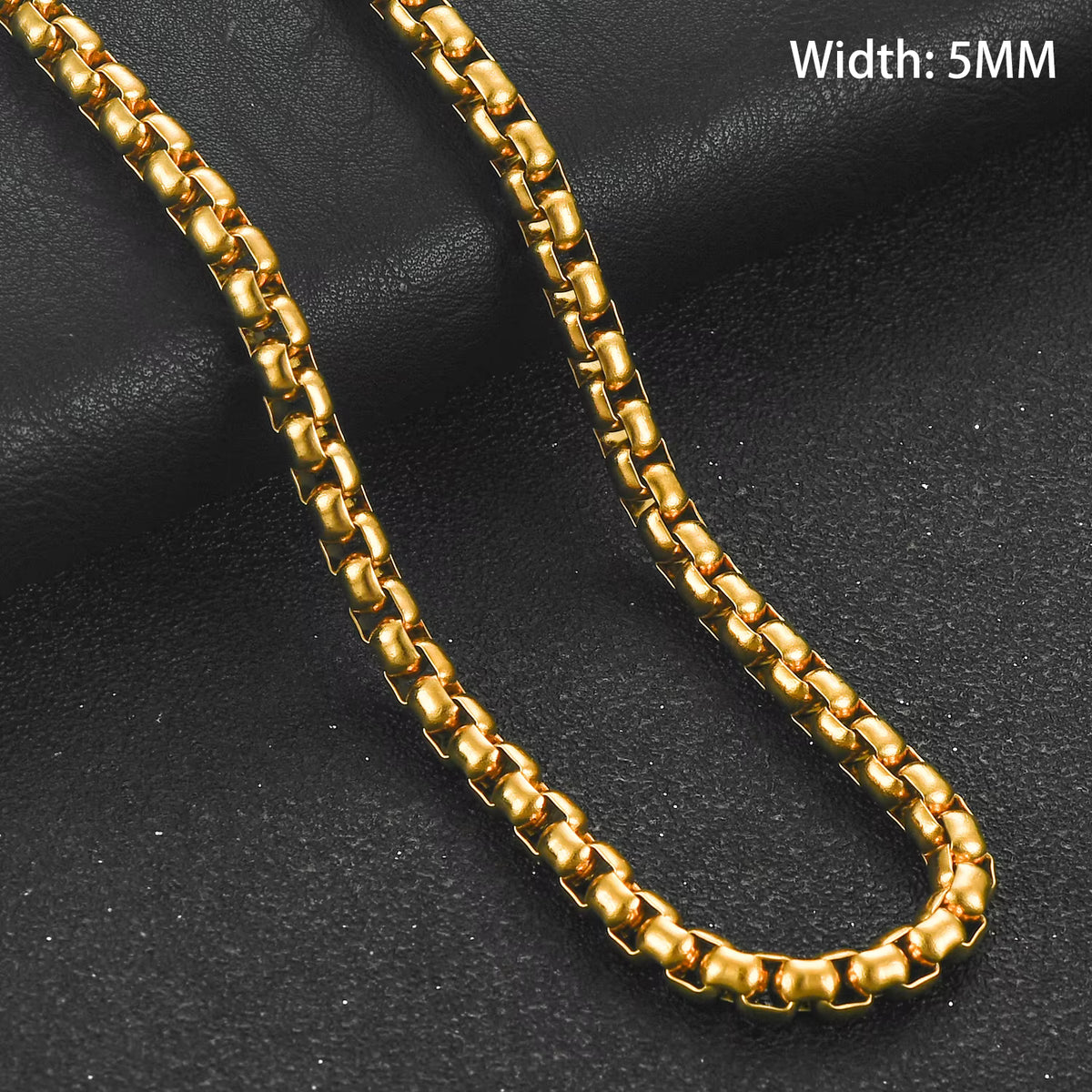 Goudkleurige Jasseron Ketting RVS – Stalen Schakelketting 1.5-4mm 40-80cm Unisex