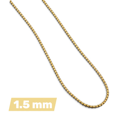 Stainless Steel Jasseron Necklace 85 cm – 3 mm