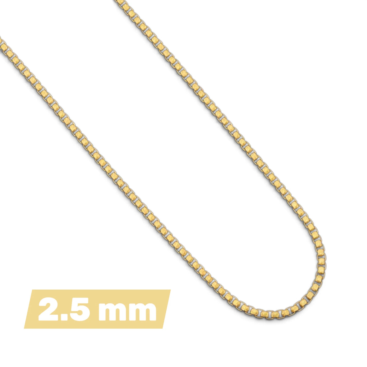 Goudkleurige Jasseron Ketting RVS – Stalen Schakelketting 1.5-4mm 40-80cm Unisex