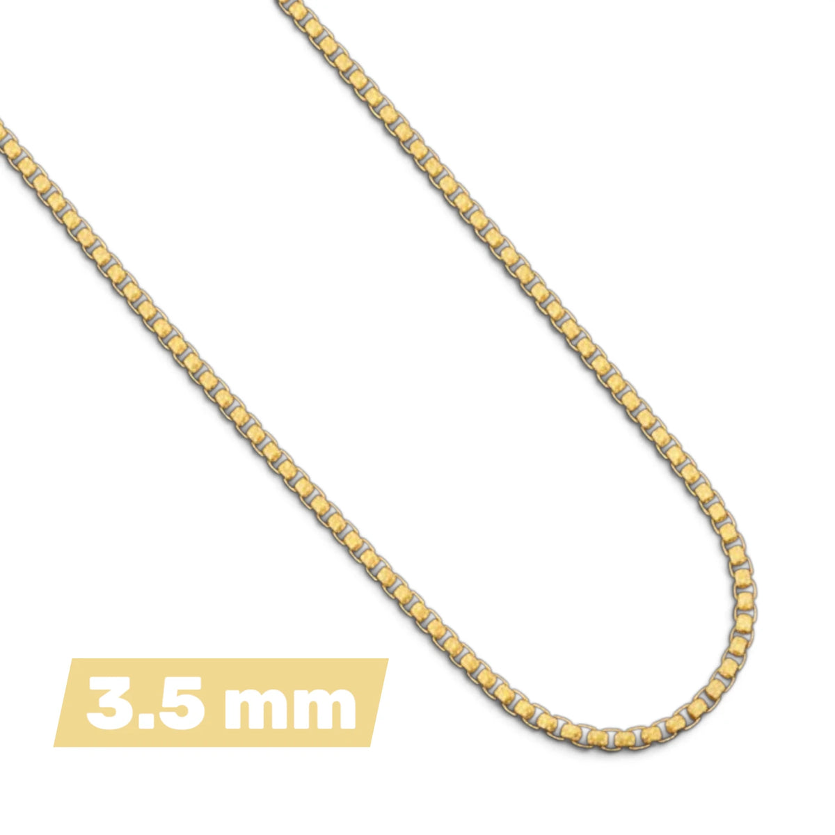 Goudkleurige Jasseron Ketting RVS – Stalen Schakelketting 1.5-4mm 40-80cm Unisex