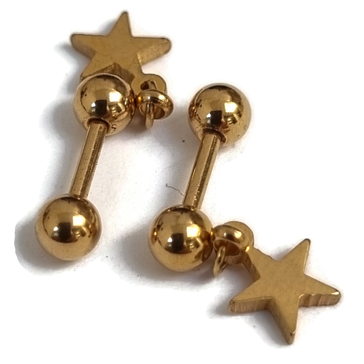 Sterretje Hanger Goudkleurig - Gouden Helixpiercing Met Sterretje