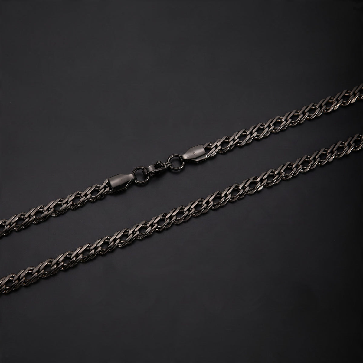 RVS platte schakelketting ruitpatroon – 5,2 mm