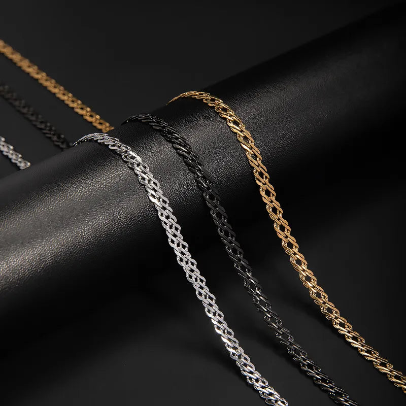 RVS platte schakelketting ruitpatroon – 5,2 mm