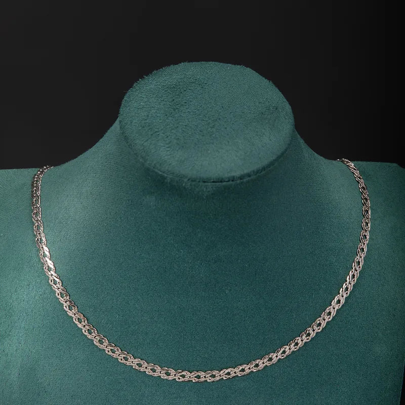 RVS platte schakelketting ruitpatroon – 5,2 mm
