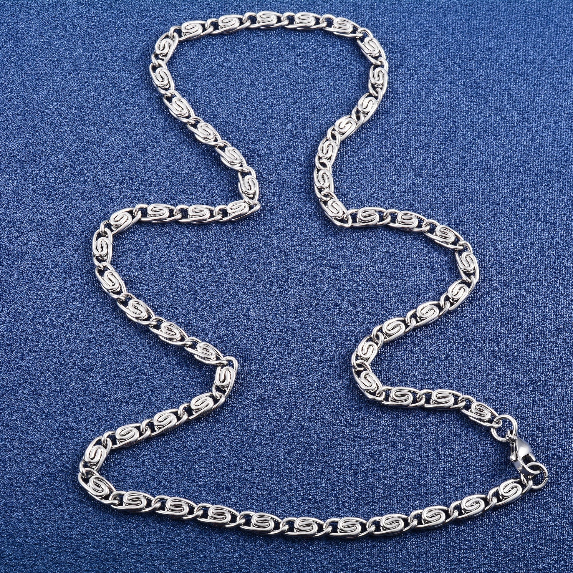 Zilveren Ketting Met Knoop - Stalen Griekse Halsketting Van Aramat Jewels®