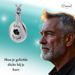 Ronde ashanger met hartjes – Love out loud