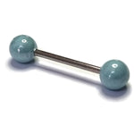 Trendy Parel Tongpiercing -staal Mat Blauw | Lichaamssieraden