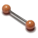 Trendy Parel Tongpiercing -staal Licht Oranje | Lichaamssieraden