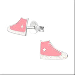 Roze converse converse schoenen oorbellen