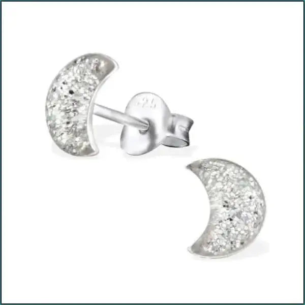 Zilveren Oorbellen Glitter Met Witte Diamanten