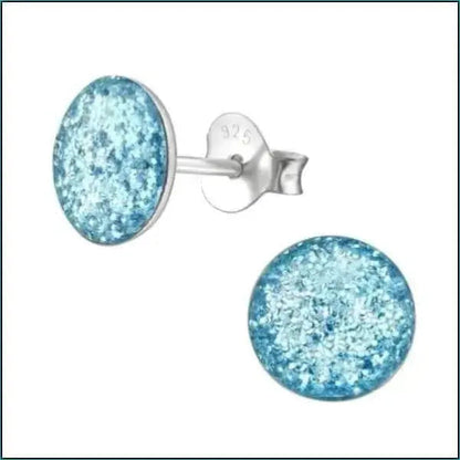 Blauwe Topaas Oorbellen - Sterling Zilver In Zilveren Oorbellen Glitter-