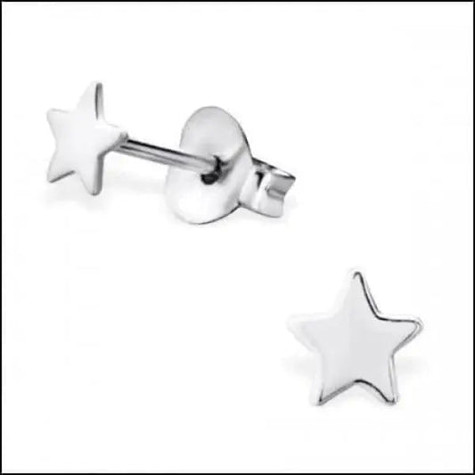 Sterling Silver Star Stud Earrings - Zilveren Ster Oorbellen