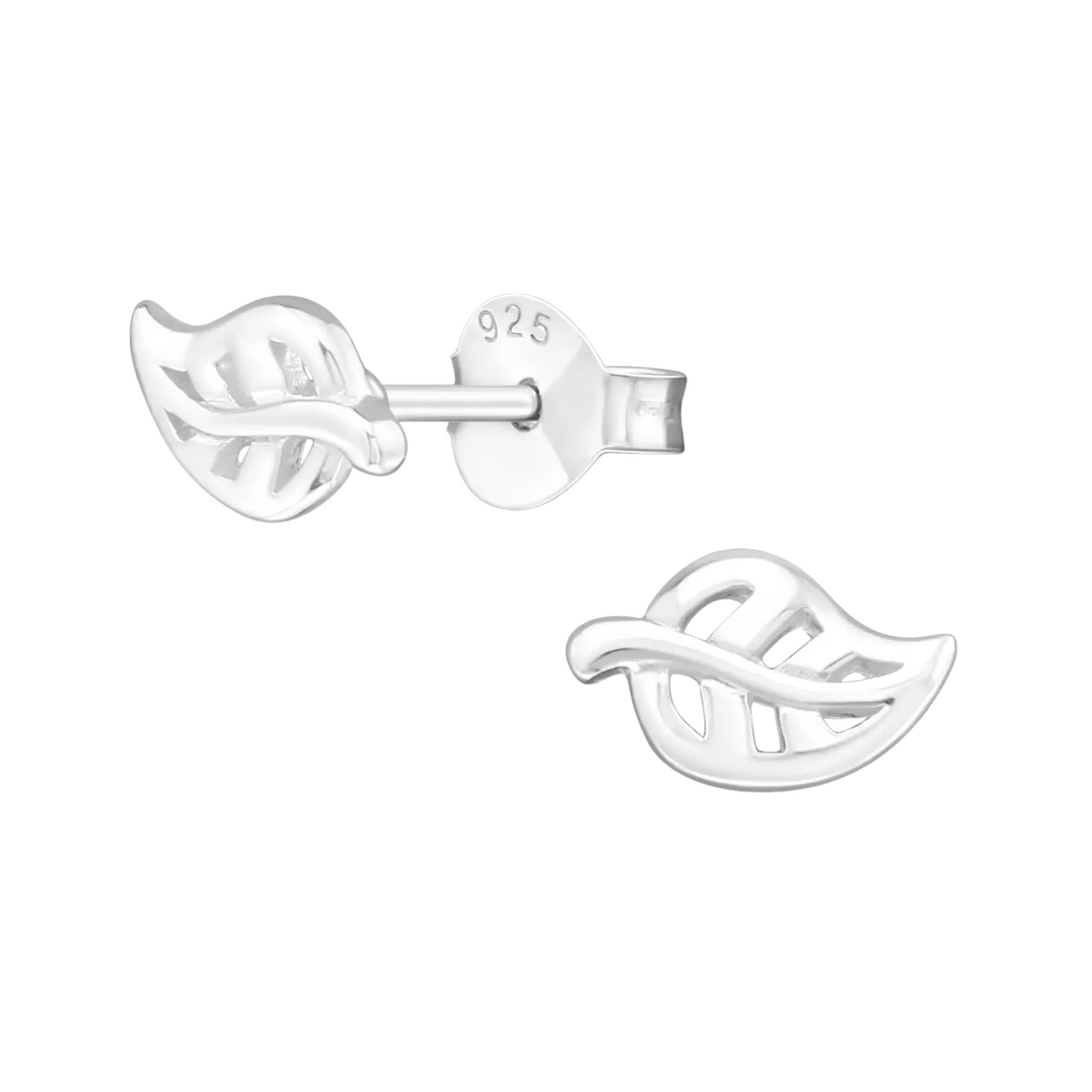 Zilveren Blaadje Oorbellen – 7x5mm