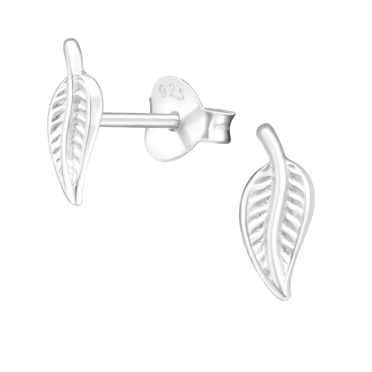 Zilveren Blaadje Oorbellen – 9x4mm