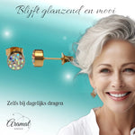 AB transparante oorstekers 6 mm – multicolor glans - oor3099 - Oorbellen kopen# - 6mm - AB - alles