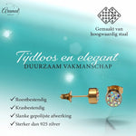 AB transparante oorstekers 6 mm – multicolor glans - oor3099 - Oorbellen kopen# - 6mm - AB - alles