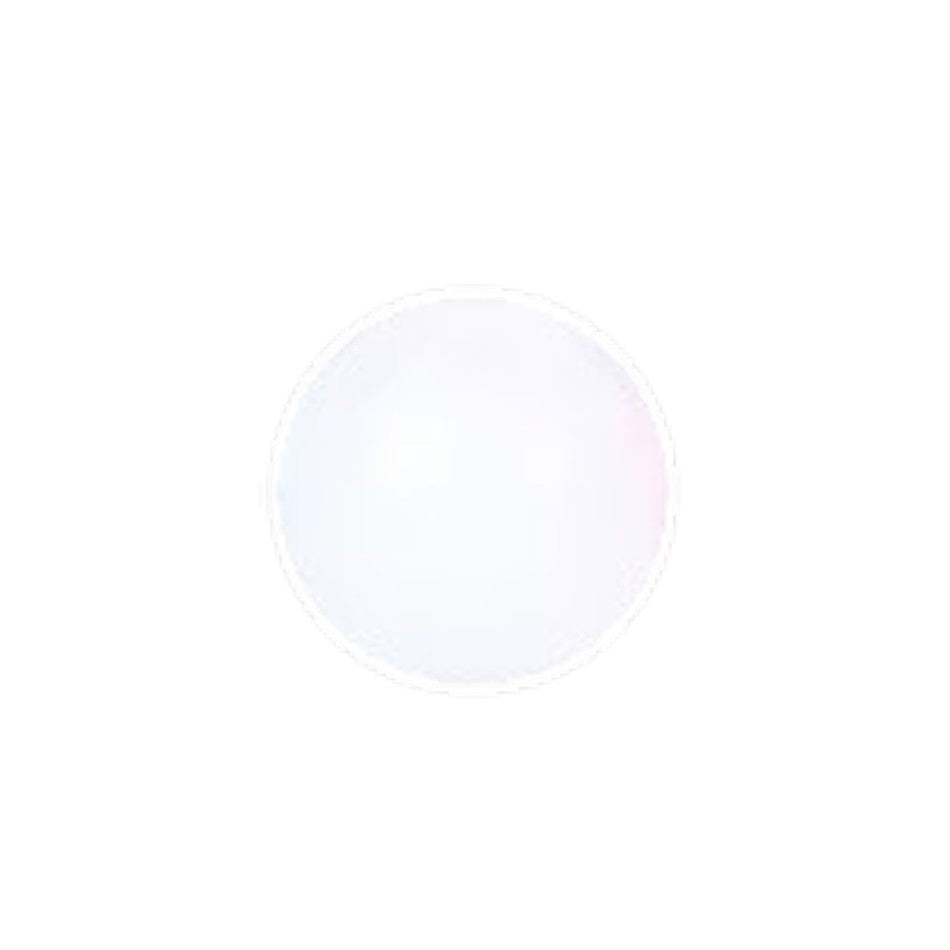 Aramat Jewels los transparant acryl piercing balletje van 5mm voor 1.6mm schroefdraad, ideaal als reserveonderdeel.