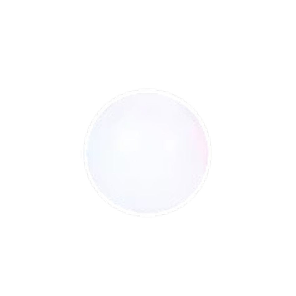 Aramat Jewels los transparant acryl piercing balletje van 5mm voor 1.6mm schroefdraad, ideaal als reserveonderdeel.