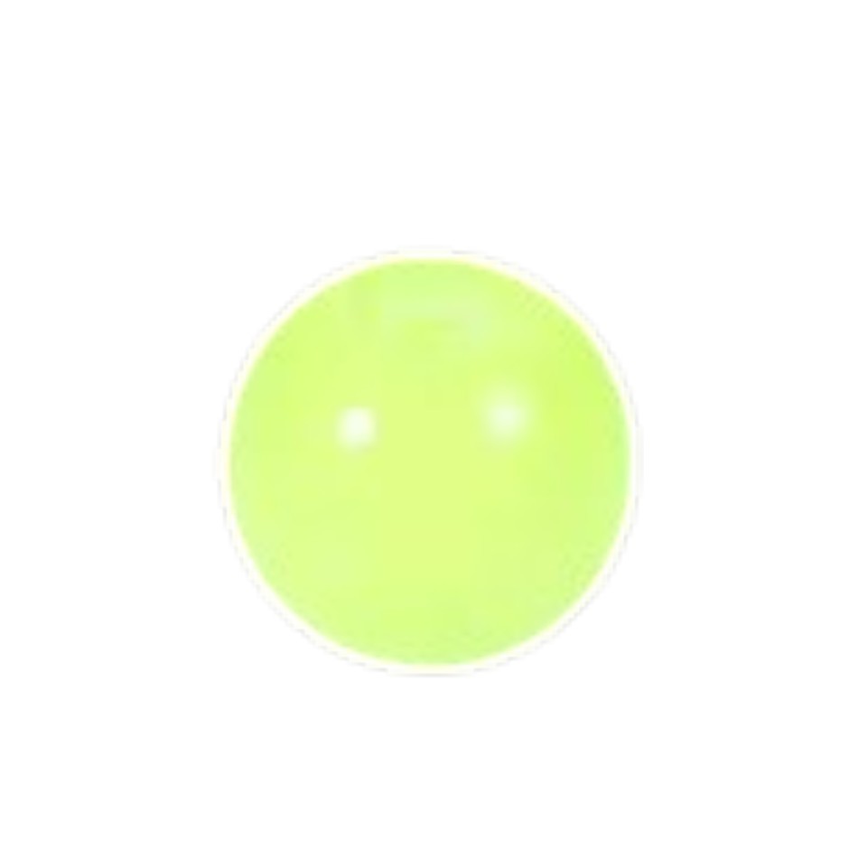 Aramat Jewels los piercing balletje van 6mm in lichtgroen acryl, geschikt voor 1.6mm staafjes.